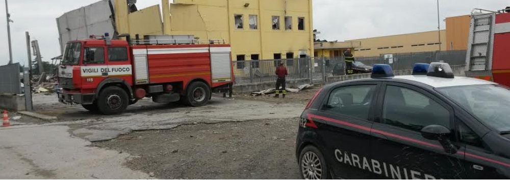 Fabbrica esplosa, iniziati i lavori di messa in sicurezza