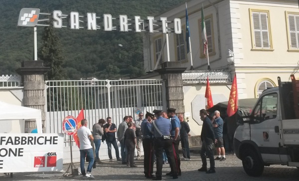 Ai cancelli della Sandretto di Pont momenti di tensione