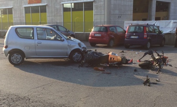 Auto contro moto: i feriti sono di Corio e Rocca