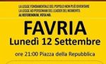 Il Movimento 5 Stelle in piazza a Favria