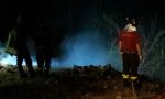 Vigili del fuoco all'opera ieri notte a Muriaglio