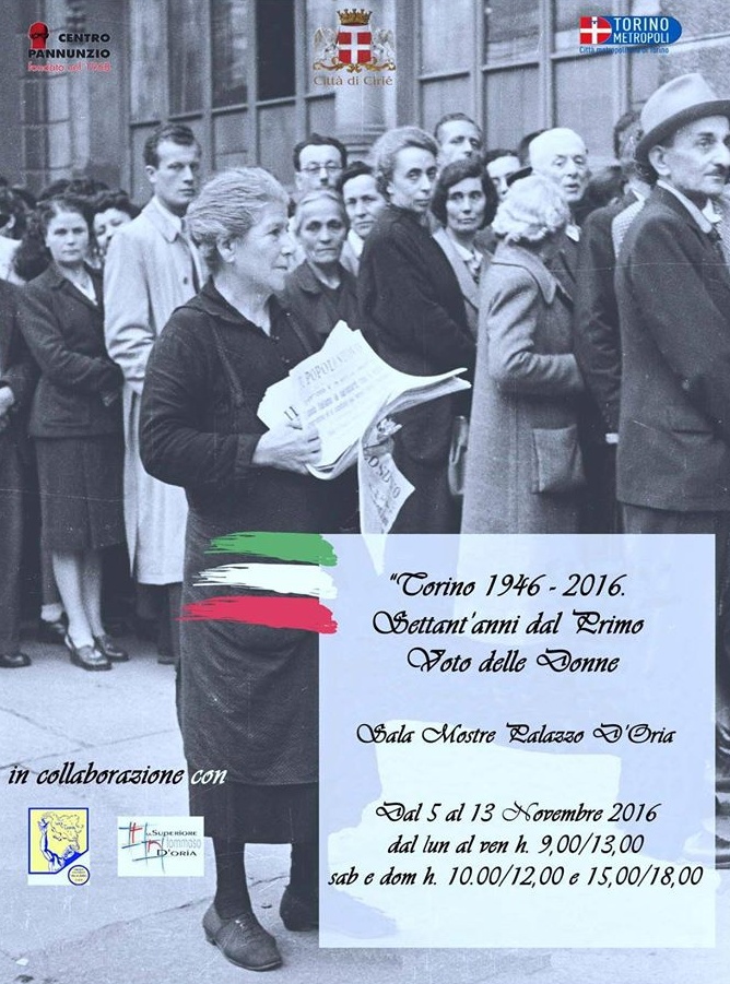 70 anni dal primo voto alle donne: Ciriè dedica una mostra all’anniversario