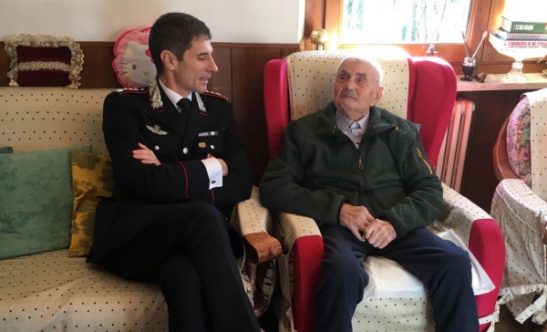 I 104 anni di Quinto Buffo festeggiati dall’Arma