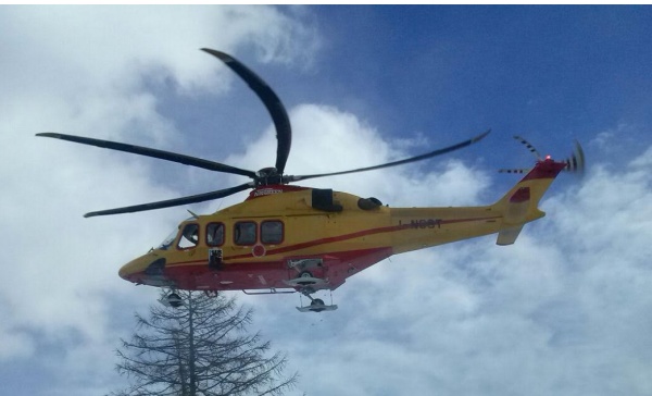 Sciatore di Caselle cade durante una gita in montagna