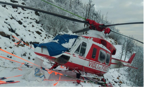 La nebbia costringe elicottero all’atterraggio d’emergenza