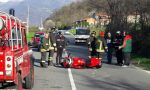 Cade con la moto, centauro 27enne portato in ospedale