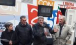 Il segretario della Fiom-Cgil Maurizio Landini a Cuorgnè