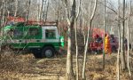 Pompieri ed Aib in azione nella zona della Carella