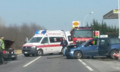 Tre auto coinvolte questa mattina in un incidente