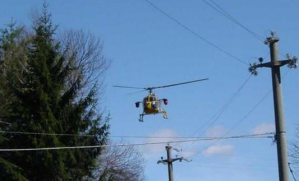 Monitoraggio  aereo delle linee elettriche da parte dell’Enel