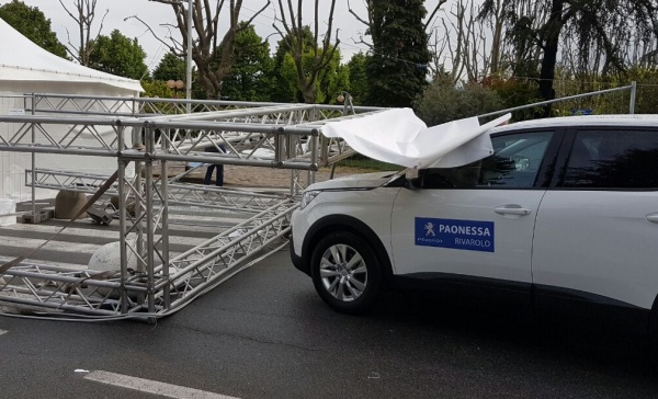 Pioggia, vento e grandine sul territorio del Canavese