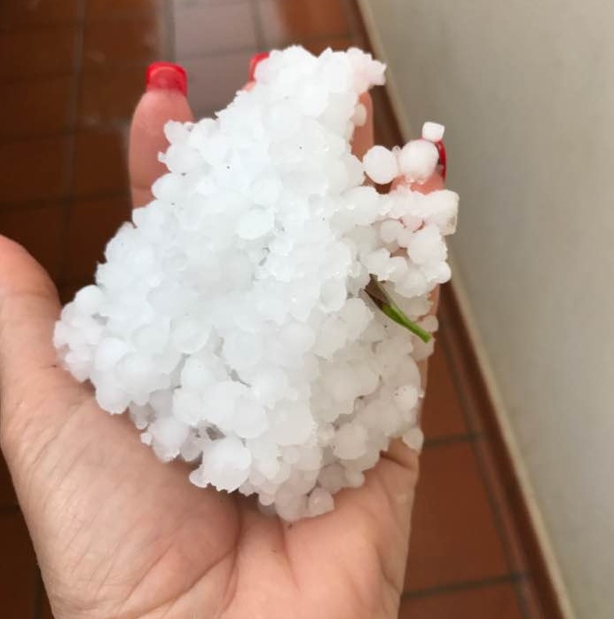 Violenta grandinata a Lanzo