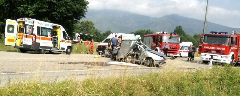 Scontro a Fiano: tre i mezzi coinvolti, un ferito grave