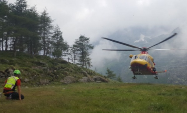 Alpinista si frattura una gamba nel Vallone di Piantonetto