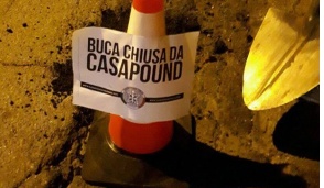 CasaPound contro le buche sulle strade