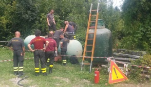 Fuga di gas a Filia, pronto intervento dei pompieri