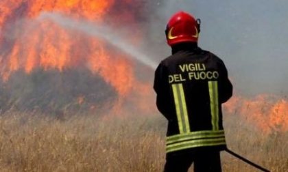 Incendio boschivo in Valle, intervento dei pompieri