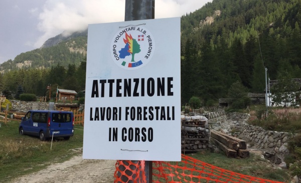 Volontari Aib in azione a Ceresole Reale