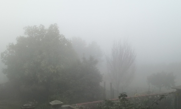 Dal caldo alla nebbia in attesa della pioggia