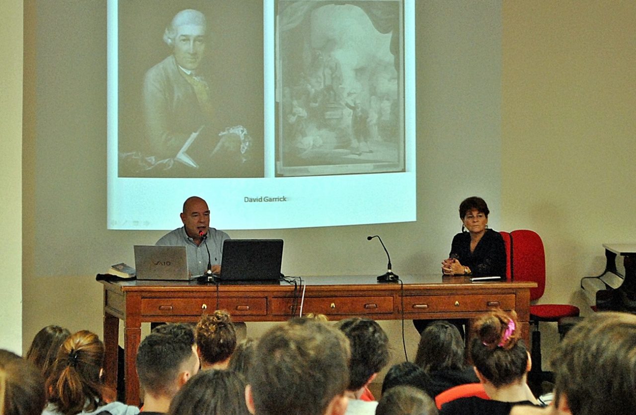 Fernando Cioni al Liceo Botta per Shakespeare