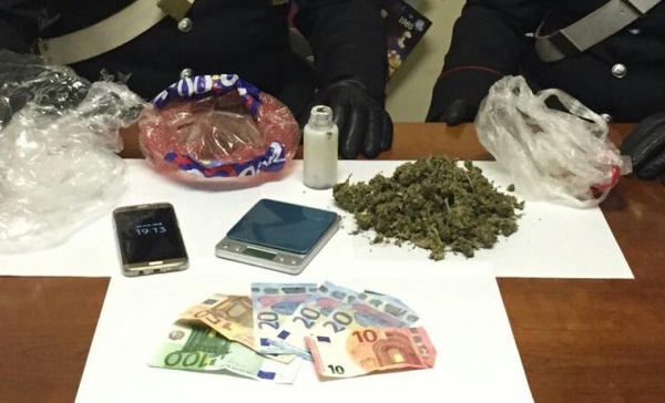 Marijuana in cantina arrestato uomo di 31 anni