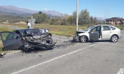 Pauroso incidente in strada per Ivrea