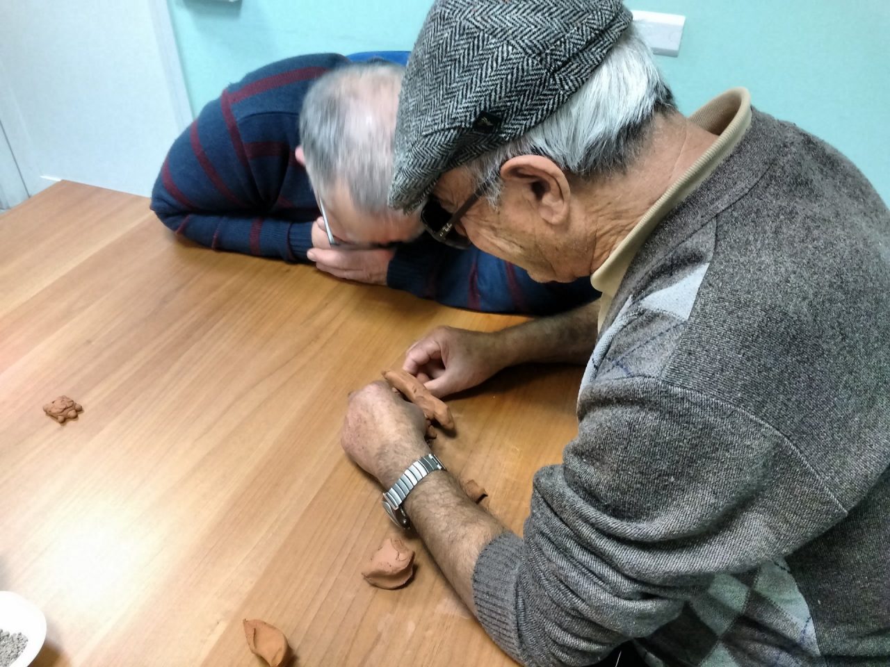 Laboratorio di argilla per non vedenti