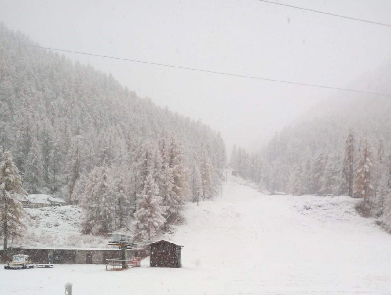 Neve sulle montagne delle valli canavesane