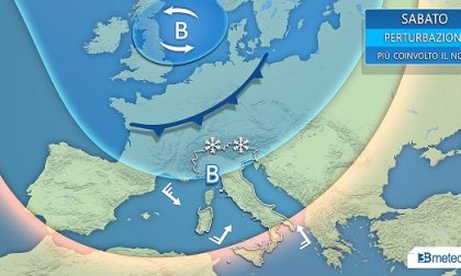 Pioggia vento e neve poi il freddo