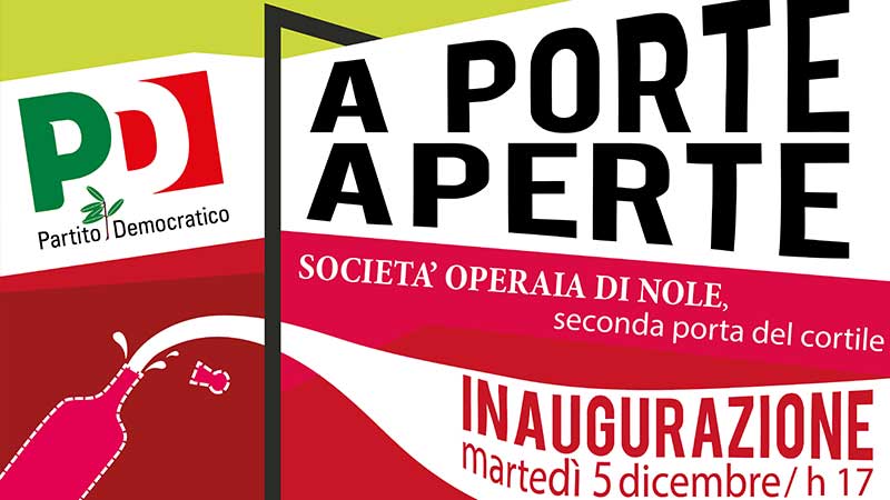 Circolo PD Nole Villanova Grosso si inaugura la nuova sede