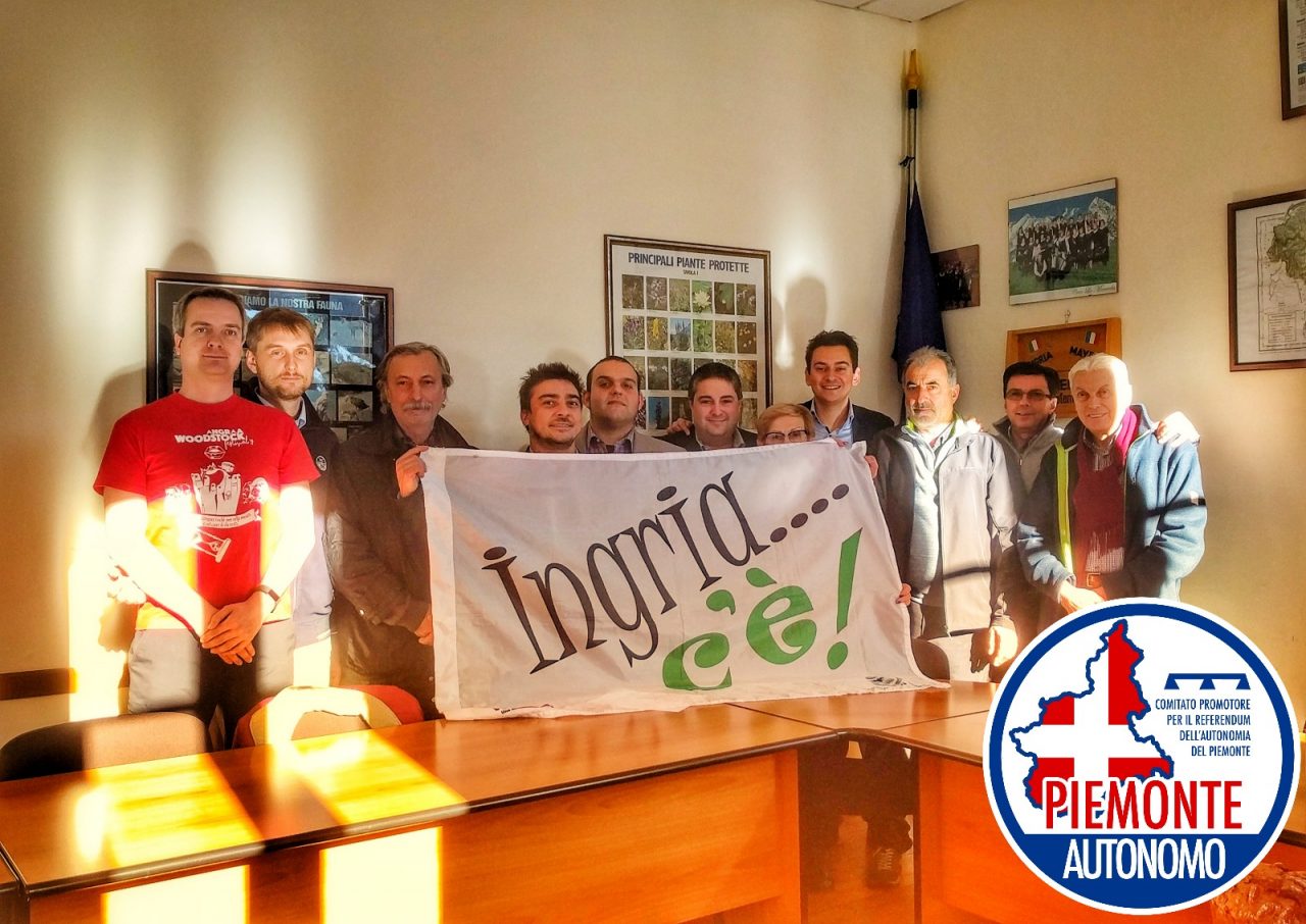 Autonomia piemontese Ingria aderisce al progetto