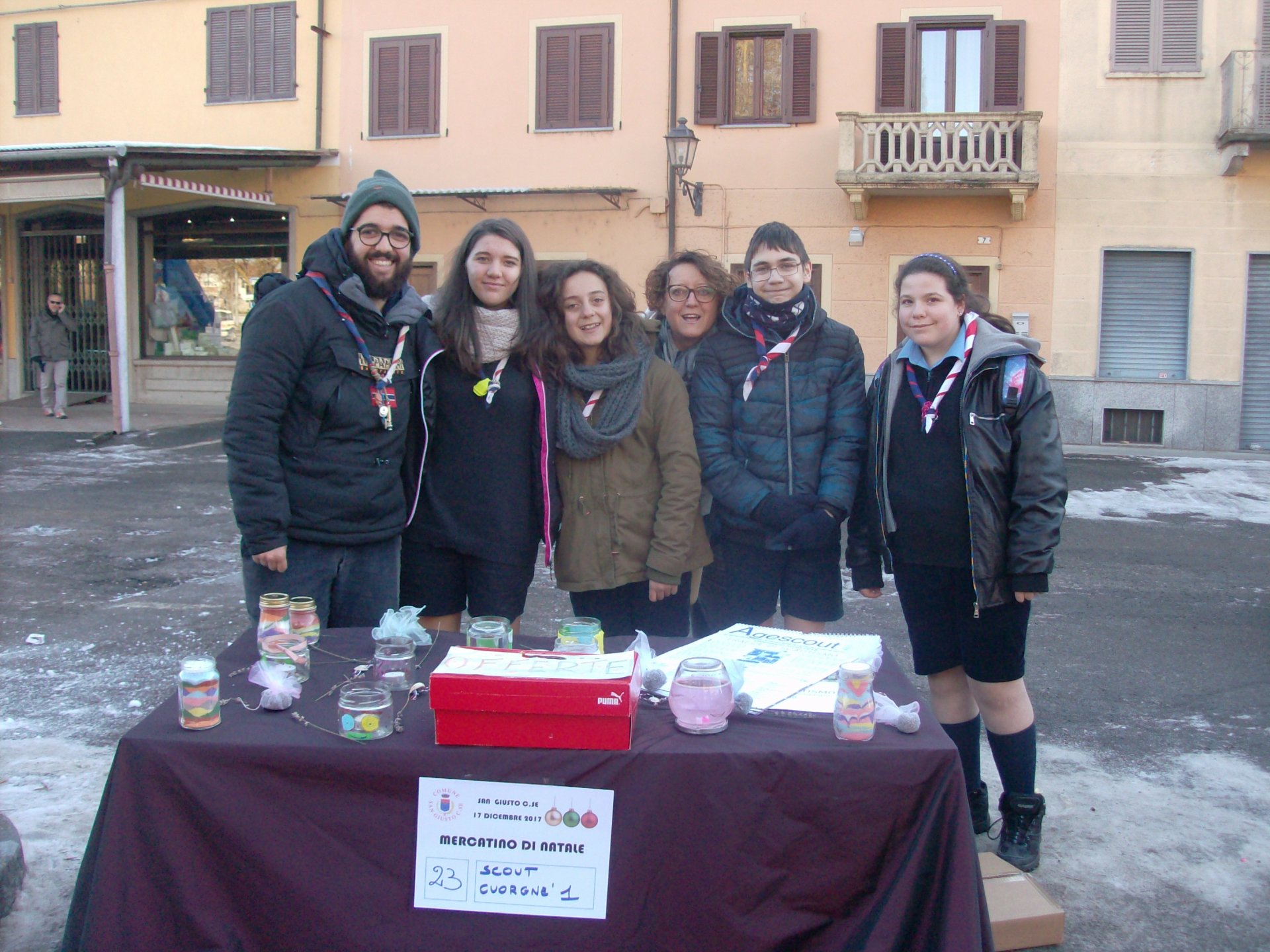 Mercatino Natale S.Giusto 2017, scout Cuorgnè