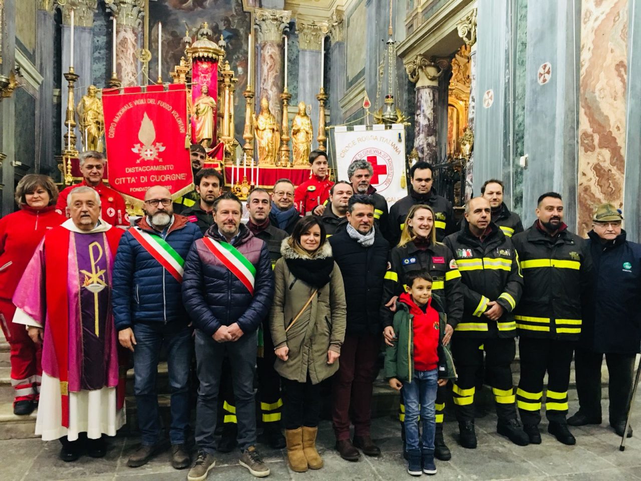 Vigili del fuoco in festa a Cuorgnè