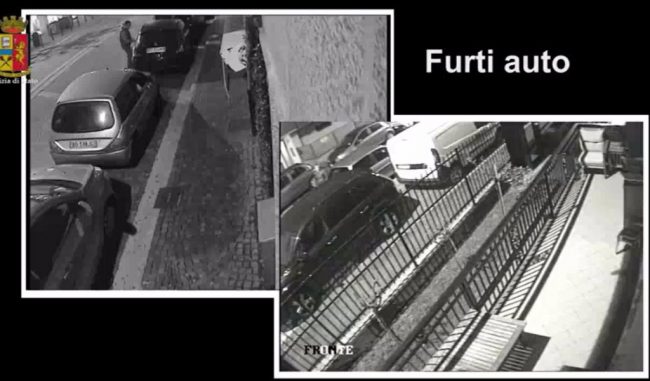 Rubano auto e furgoni sette arresti