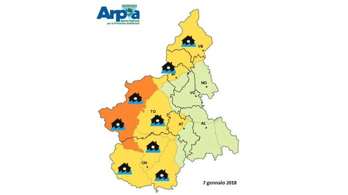 Allerta meteo: codice arancione sui nostri territori