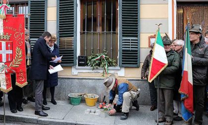 Pietra di inciampo in ricordo di Moise Poggetto per la giornata della memoria