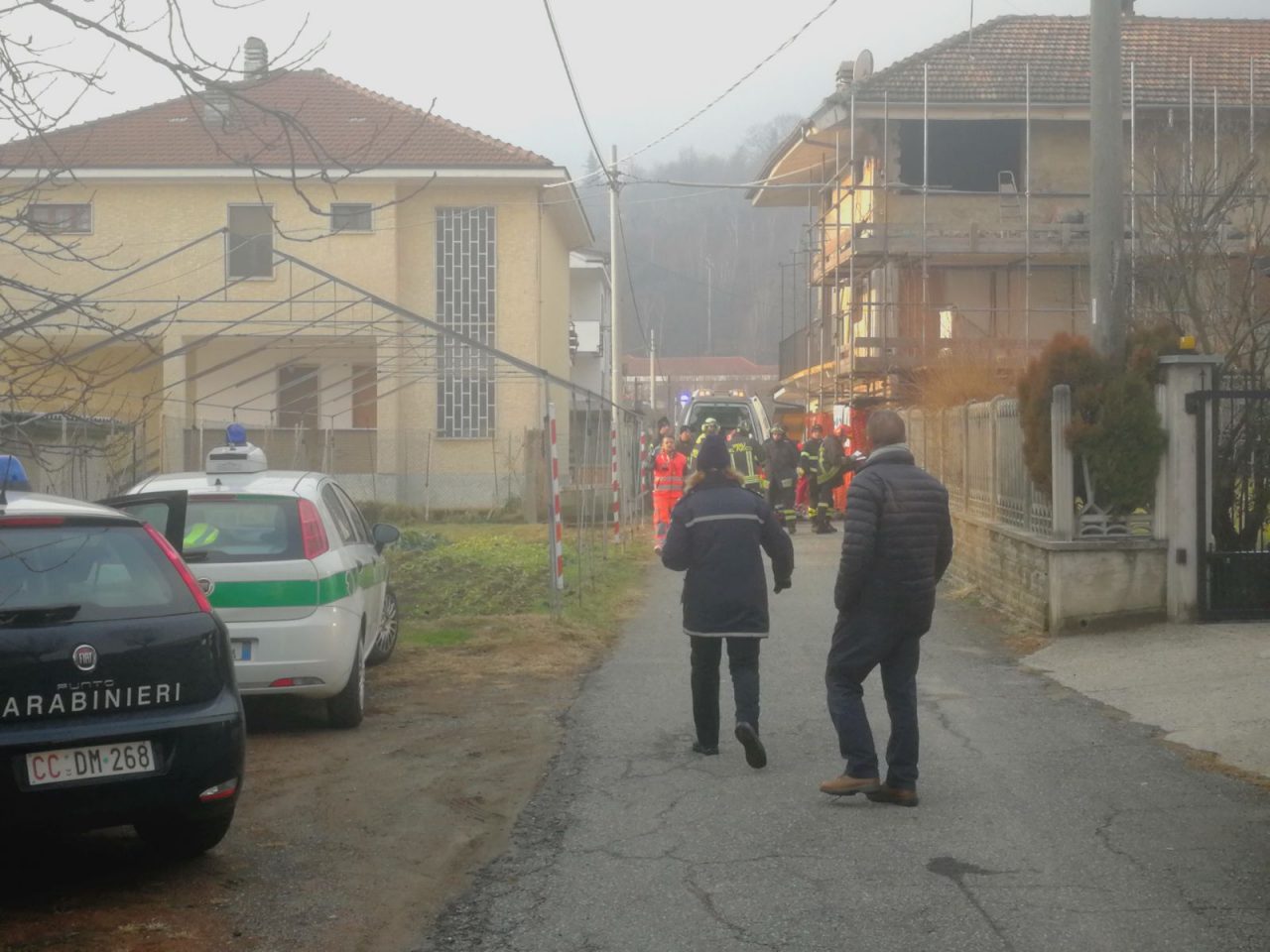 CAFASSE Uomo muore travolto da un muro | Foto e video