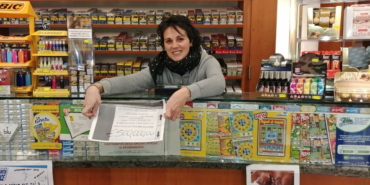 Vincicasa biglietto vincente a San Maurizio da 500mila euro