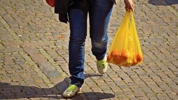 Regala la borsa di plastica, 2500 euro di multa