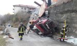 Eurocargo fuori strada a Pratiglione, autista elitrasportato | Foto e Video