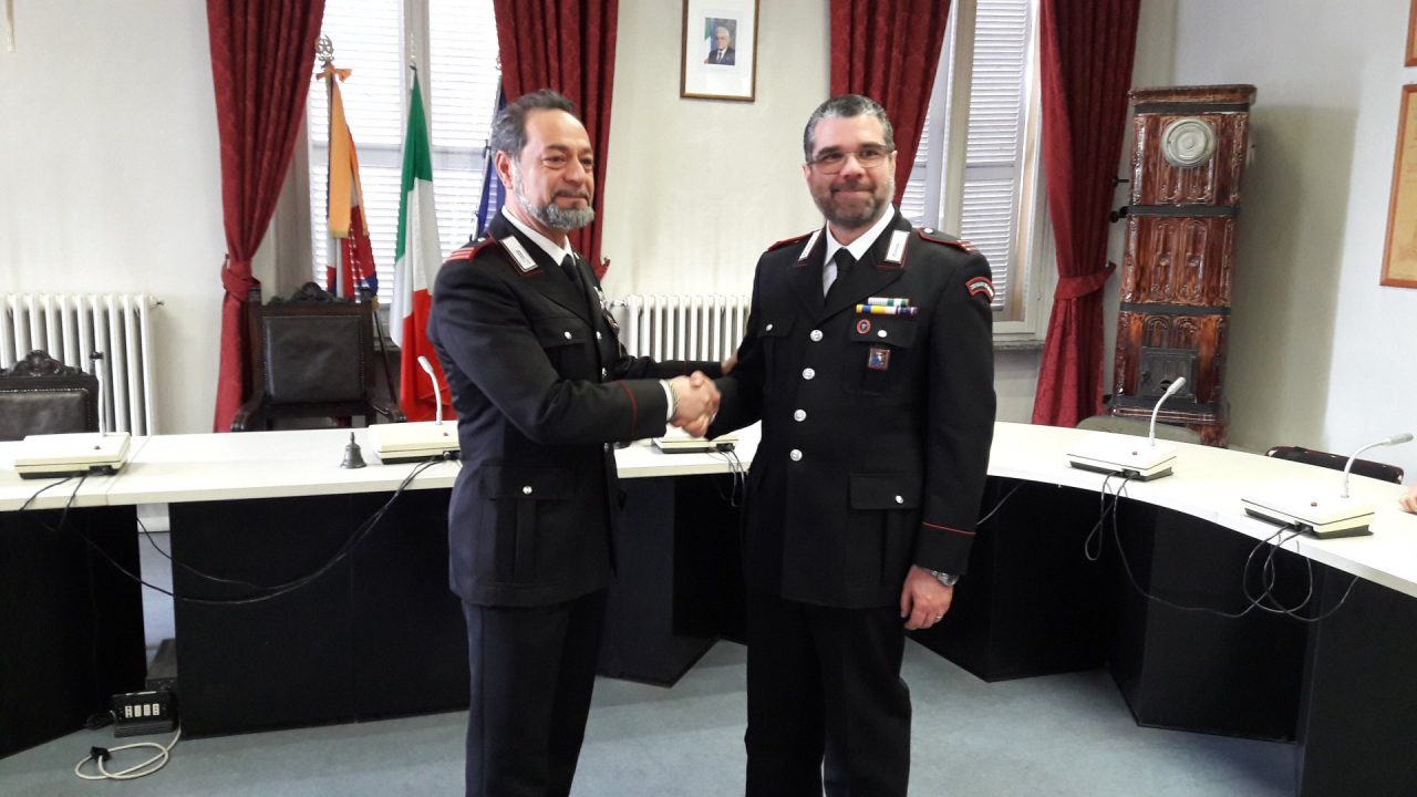 Cambio della guardia al comando dei carabinieri di Castellamonte e Vico