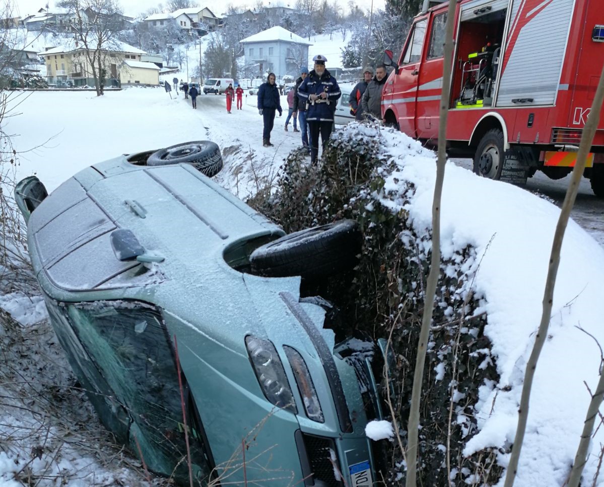 Esce di strada finisce  in ospedale