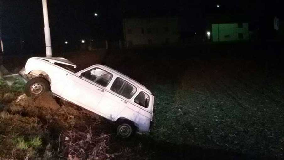 Spettacolare incidente questa notte a Feletto