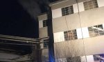 Edificio abbandonato in fiamme a Borgaro