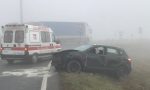 Auto fuori strada a Volpiano, ferita la donna al volante