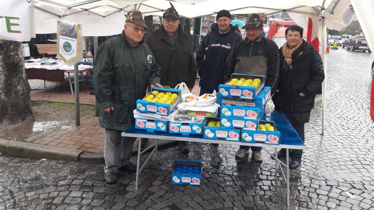 Mele per la salute a Cuorgnè gli alpini raccolgono 585 euro