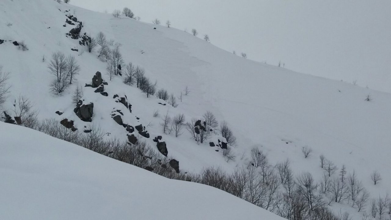 Valanga in Val di Viù