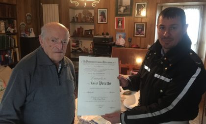 Luigi Gino Peretto conferito diploma di Cavaliere della Repubblica