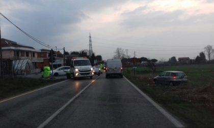 Incidente tra auto in via Volpiano a Leini