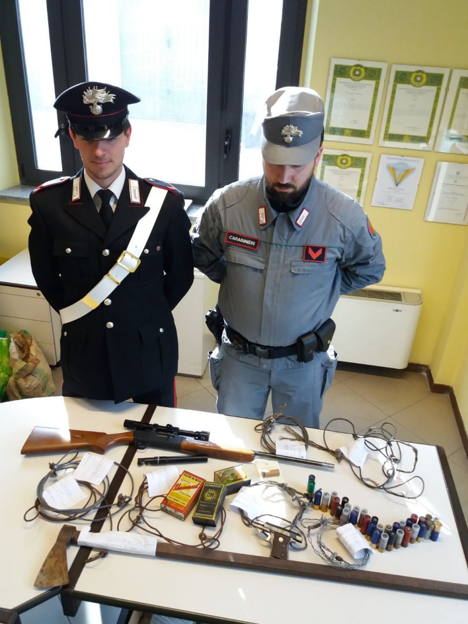 Denunciato cacciatore: a caccia con i 'lacci' e in periodi non autorizzati